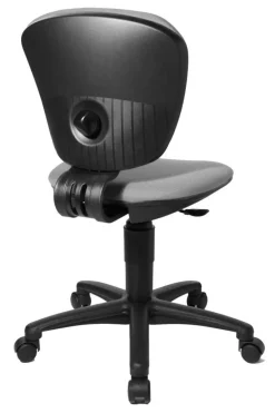 Bureaustoelen|Ygo Bureaustoel HIGH KID Zwart/Lichtgrijs