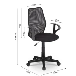 Bureaustoelen|Ygo Bureaustoel LILO Mesh Zwart