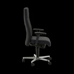 Bureaustoelen|Ygo Bureaustoel PROFI CHIEF Zwart Leder