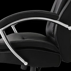 Bureaustoelen|Ygo Bureaustoel ROAR met Arm PU Zwart/Chroom