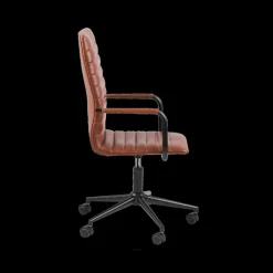 Bureaustoelen|Ygo Bureaustoel SHANE PU Brandy