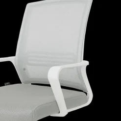 Bureaustoelen|Ygo Bureaustoel TEUN Mesh Lichtgrijs/Wit