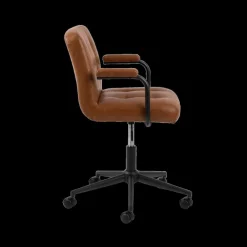 Bureaustoelen|Ygo Bureaustoel WANDA PU retro leather look brandy 691B