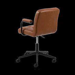 Bureaustoelen|Ygo Bureaustoel WANDA PU retro leather look brandy 691B