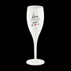 Glazen|Ygo Champagneglas LOVE IS IN THE AIR 100ml Wit