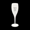 Glazen|Ygo Champagneglas THINK LESS 100ml Wit