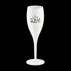 Glazen|Ygo Champagneglas WELCOME BABY 100ml Wit