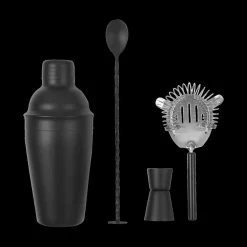 Aperitief & Wijn|Ygo Cocktailset COCKTAIL 4Del. Zwart