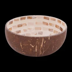 Servies|Ygo Cocosbowl NOYA Brown Mosaic Circle