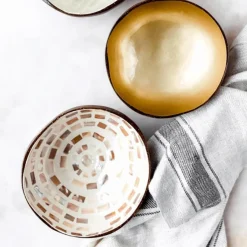 Servies|Ygo Cocosbowl NOYA Brown Mosaic Circle