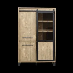 Vitrinekasten|Ygo Combikast BARKLEY Teakhout B122