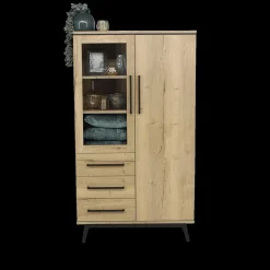 Vitrinekasten|Ygo Combikast NYOKO B107 Natur