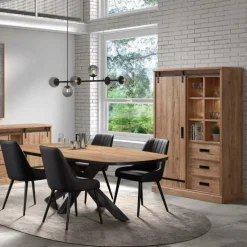 Vitrinekasten|Ygo Combikast VERDUN Scarlet Oak B121