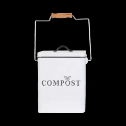 Vuilbakken|Ygo Compostemmer COMPOST 5l RH Met. Wit/Zwart