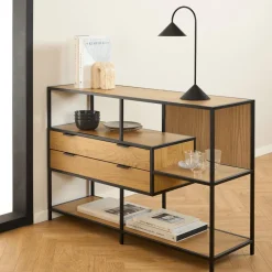 Consoles|Ygo Console BOKSKAP Wild Oak Assymetrisch B114