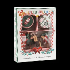 Kerst|Ygo Cupcakevormset SANTA 48Del. Multi