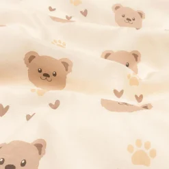 Slaapkamer|Kinderdekbedovertrekken|Ygo Dekbedovertrek BILLIE BEAR 140 Bruin