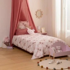 Slaapkamer|Kinderdekbedovertrekken|Ygo Dekbedovertrek BILLIE HART 140 Roze