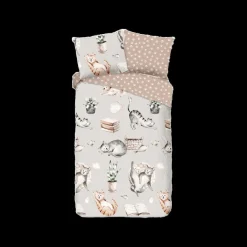 Slaapkamer|Kinderdekbedovertrekken|Ygo Dekbedovertrek CATLIFE 140x220