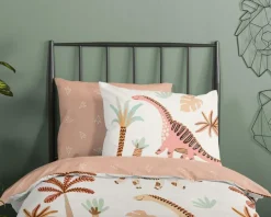 Slaapkamer|Kinderdekbedovertrekken|Ygo Dekbedovertrek DINO 140x220
