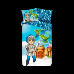 Slaapkamer|Kinderdekbedovertrekken|Ygo Dekbedovertrek KNIGHT Multi 140x220