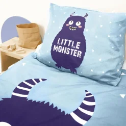 Slaapkamer|Kinderdekbedovertrekken|Ygo Dekbedovertrek LITTLE MONSTER 140x220
