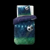 Slaapkamer|Kinderdekbedovertrekken|Ygo Dekbedovertrek LIVE FOOTBALL 140 Blauw