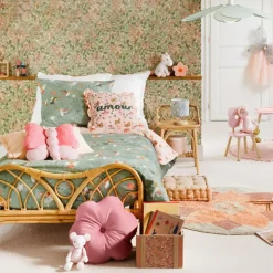 Slaapkamer|Kinderdekbedovertrekken|Ygo Dekbedovertrek PARURE 140 Mint/Roze