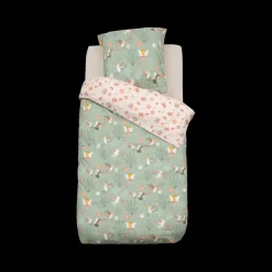 Slaapkamer|Kinderdekbedovertrekken|Ygo Dekbedovertrek PARURE 140 Mint/Roze