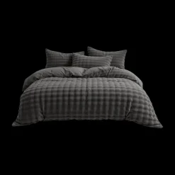 Dekbedovertrekken|Ygo Dekbedovertrek POMPOM 240 Antraciet