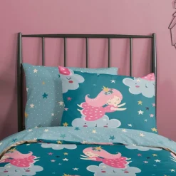 Slaapkamer|Kinderdekbedovertrekken|Ygo Dekbedovertrek PRINCESSE 140x220