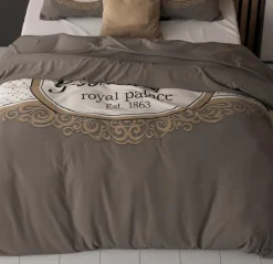 Dekbedovertrekken|Ygo Dekbedovertrek ROYAL PALACE 240 Taupe