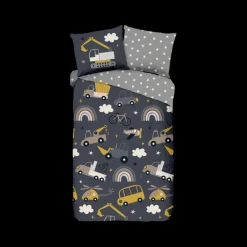 Slaapkamer|Kinderdekbedovertrekken|Ygo Dekbedovertrek RUSH 140x220