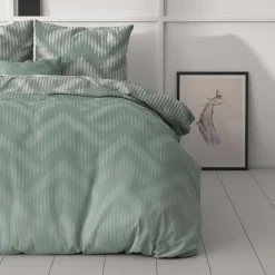 Dekbedovertrekken|Ygo Dekbedovertrek WAVEY 240 Groen