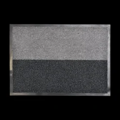Tapijten|Ygo Deurmat MAGIC Polypro/PVC Grijs/Zwart