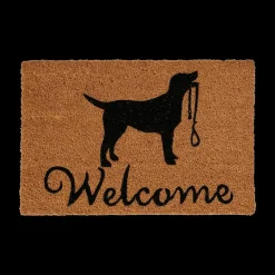 Tapijten|Ygo Deurmat WELCOME Hond Kokos Naturel