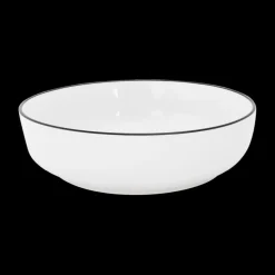 Servies|Ygo Diep Bord SEPS Wit/Rand Zwart