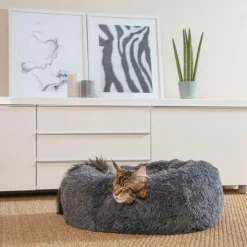 Kussens En Manden|Ygo Dierenkussen WOEZEL Rnd S Dk.Grijs