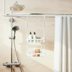 Bad- & Doucheaccessoires|Ygo Doucherek FLEX Dubbel Wit