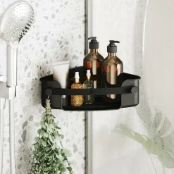 Bad- & Doucheaccessoires|Ygo Doucherek FLEX GEL-LOCK Hoek Zwart