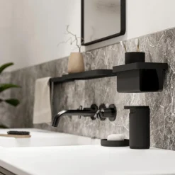 Bad- & Doucheaccessoires|Ygo Doucherek Hang RIM Zwart