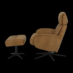 Fauteuils|Ygo Draaifauteuil AGOSTINO Cognac