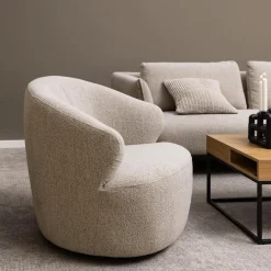 Fauteuils|Ygo Draaifauteuil HARALD Monza Beige