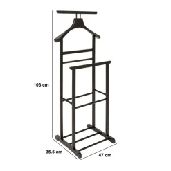 Kledingrekken|Ygo Dressboy OVALET Hout Zwart
