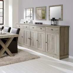 Dressoirs|Ygo Dressoir COTTON Kristal Eik Licht Bruin B258