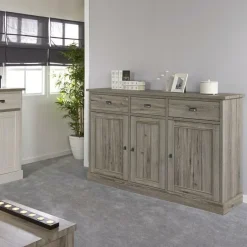 Dressoirs|Ygo Dressoir COTTON Kristal Eik Licht Bruin