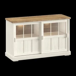 Dressoirs|Ygo Dressoir TOLUCA Lariks/Old Teak met Glas B144