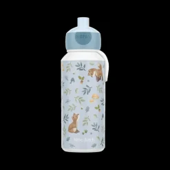 Lunchboxes & Drinkbussen|To Go|Ygo Drinkfles FOREST FRIENDS Pop-up 400ml Blauw