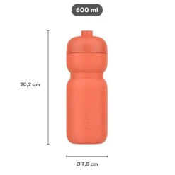 Lunchboxes & Drinkbussen|To Go|Ygo Drinkfles SQUEEZE 600ml Graphite Black