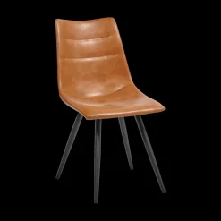 Stoelen|Ygo Eetstoel LORRY PU Cognac